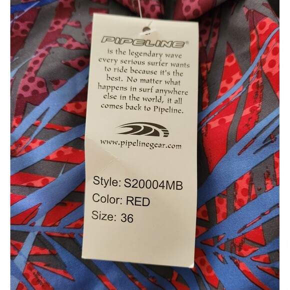 Pipeline Board Shorts Men's Size 36 Surf Swim Stretch Tropical Ocean Unlined NWT - Picture 10 of 13